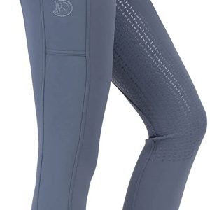 RidersDeal Collection Winterreithose Softshell mit Silikonvollbesatz für Damen, versch. Farben, Gr. 32-50, blue dark, 40