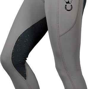 Royal Horsemen nachhaltige Reitleggings Damen, Mädchen & Kinder, Vollbesatz, Handytaschen, High Waist, Gürtelschlaufen, Bequeme Reithose