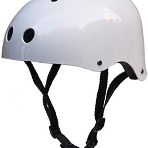 CHHNGPON Reithelm Sicherheitshelm Erwachsener Kind Fahrradzyklus Fahrrad Roller BMX Skateboard-Skate-Stunt-Radhelm (Color : White, Size : 2)