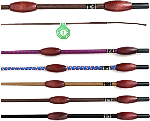 JA Horse Fleck Dressurgerte Gerte Reitgerte FELDMANN Balance Classic (120 cm, Brown)