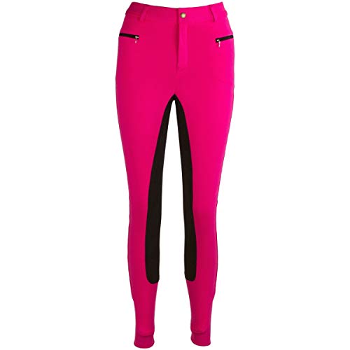 RL24 Kinder Reithose Vollbesatz Flex BASICLINE weiß/grau – Bild 3