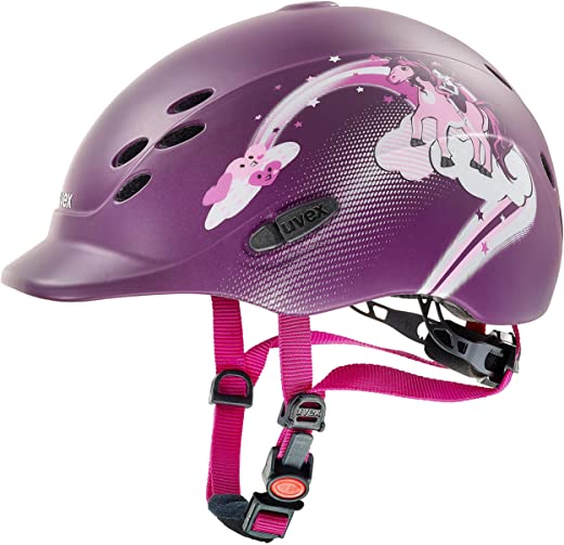 uvex Unisex Jugend, onyxx dekor Reithelm