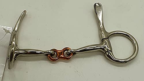 Baucher Half Spoon Bit Gebiss Minishetty Minipony Shetty 7,5 8,5 9,5 10,5 11,5 Kupfer Plättchen doppelt gebrochen Tysons – Bild 3