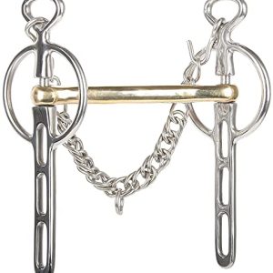 Harry´s Horse Liverpoolkandare 3 Schlüssellöcher 14mm Gold Messing, Größe:14.5