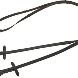 Kerbl 3222118 Antislip Gummizügel schwarz/braun, Full, 15 mm