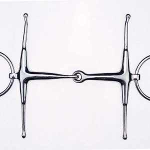 Reitsport Amesbichler Feeling Fulmer Trense Edelstahl 55 mm Ringe Knebeltrense Schenkeltrense, 12,5 cm