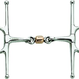 Sprenger 4125612556 Schenkeltrense m. Kupferrolle Edelstahl Rostfrei, 56