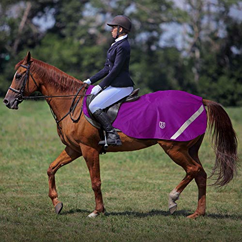 Harrison Howard Ausreitdecke Sattelausschnitt Nierendecke Hohe Sichtbarkeit wasserdicht Lavendel Lila L (145cm) – Bild 3
