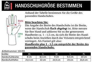 Pfiff 101391 Damen Handschuhe, Reithandschuhe Damenreithandschuhe, Schwarz XS-XL – Bild 2