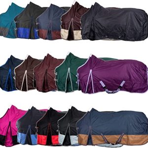 RL24 – Weidedecke Winterdecke 600D BASICLINE mit Nylonfutter, Polarfleecefutter oder Füllung in 100g, 200g, 300g