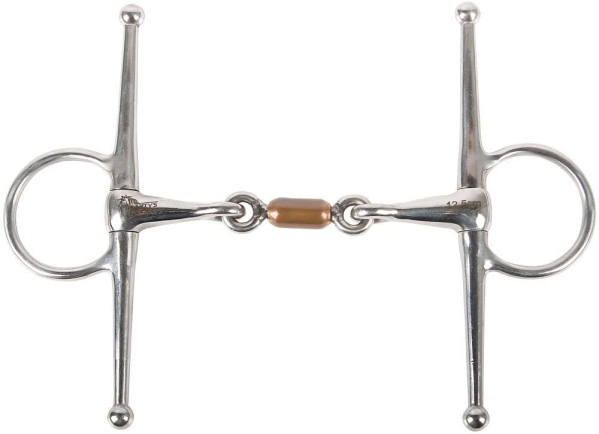 Harry´s Horse Knebeltrense doppelt gebrochen mit Kupferrolle 13mm