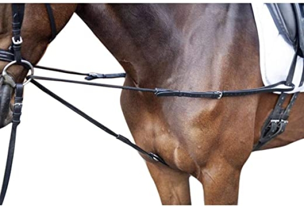 HKM Dreieckszügel-9057 schwarz Pony