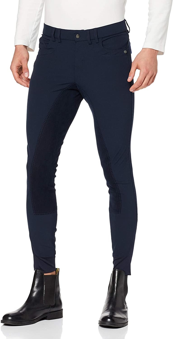 Kerbl Covalliero Herren Reithose „Techno“ mit elastischem Vollbesatz (Stretch), in Dunkelblau oder Schwarz