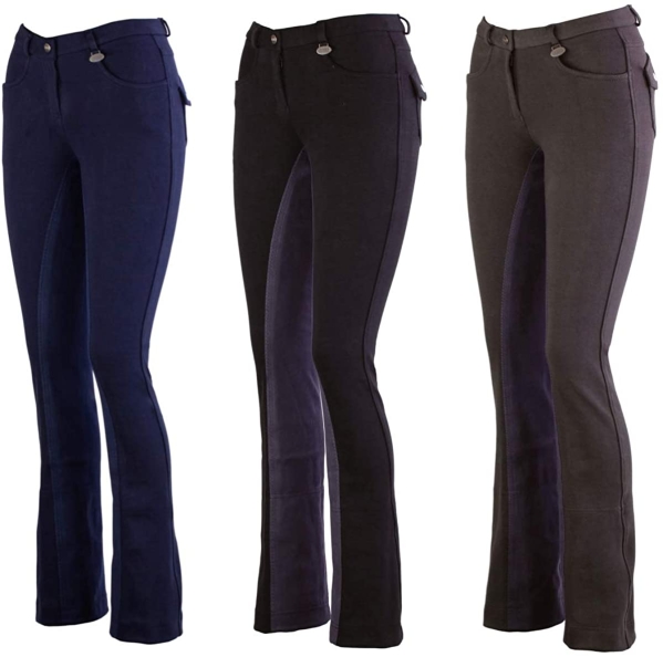 LAZURA Damen Jodhpur Reithose Vollbesatz Comfort