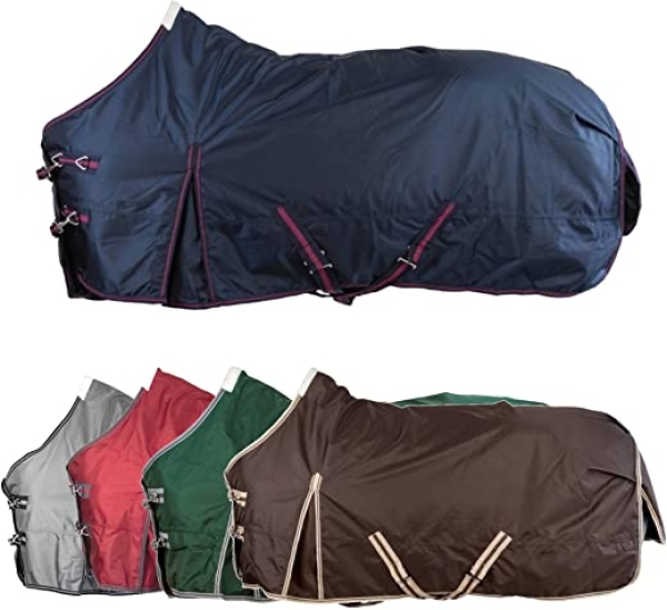 RL24 – Weidedecke Winterdecke 1680D BASICLINE mit Nylonfutter, Polarfleecefutter oder Füllung in 100g, 200g, 300g