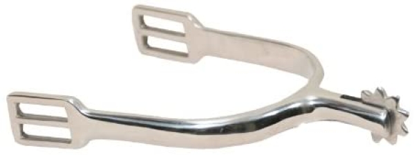 Royal Steel Sporen mit Rad aus Edelstahl 30 mm, Damen, Paar Radsporen mit gezackten Rad