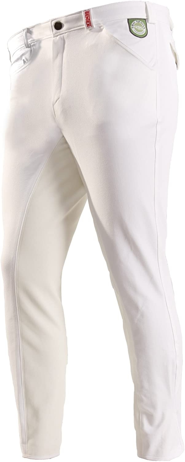 RTS Bentex Herren Reithose mit Vollbesatz, weiß