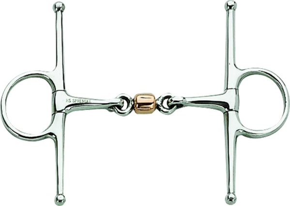 Sprenger 4125612556 Schenkeltrense m. Kupferrolle Edelstahl Rostfrei, 56